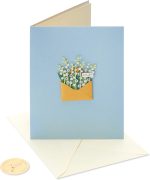 Papyrus Blank Card (With Love Flowers) - Image 4